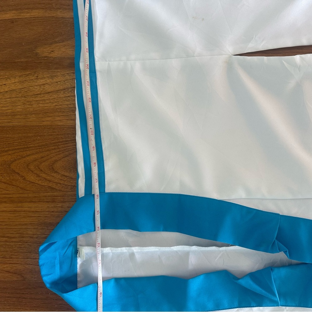 White Kimono Adidas Jacket with Teal Trim - Picture 10 of 16
